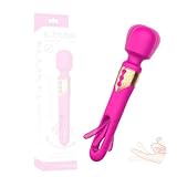 Xuomt Doppelkopf Vibratoren für Sie mit Stoßfunktion Vibratoren 3 in 1...