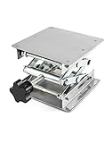 QWORK® Labor Hebebühne, 100x100mm Edelstahl Labor Scherenheber für...