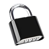 4-Stelliges Heavy-Duty Vorhängeschloss, Wiederprogrammierbares...