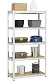 Pro&Basics Schwerlastregal 175KG Fachlast 150x70x30 Metallregal Kellerregal...