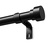 Schwarz Vorhangstange Ausziehbar Gardinenstange Curtain Rod Gardinenstangen für...