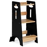 COSYLAND Lernturm ab 1 Jahr - Höhenverstellbarer Learning Tower für Kinder...