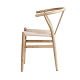 LIMHOME | FSC® Esszimmerstühle Wishbone Stuhl aus Massivem Holz und...