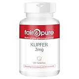 Fair & Pure Kupfer 2mg, 120 Tabletten, Kupferbisglycinat,...