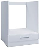 Backofenschrank für Einbauherd 60 cm weiß Unterschrank Backofen Herd