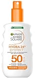 Garnier Ambre Solaire Hydra Protect+ 24h LSF 50 Sonnenschutz-Spray, Schutz vor...