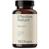 effective nature - Silizium Kapseln Hochdosiert - 180 Stk. aus Bambusextrakt -...