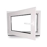 Kellerfenster - Kunststoff - Fenster - innen weiß/außen weiß - BxH: 50 x 40...