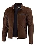 Vance The Leather Company Herren Echt Lederjacke aus 100 Prozent Rindsleder, XL,...