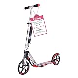 HUDORA BigWheel 205 Scooter - Stabiler Aluminium-Roller - Höhenjustierbarer &...