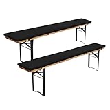 FXKS 2er-Pack Bierbankauflage Gepolstert,Bierzeltgarnitur Auflage,...