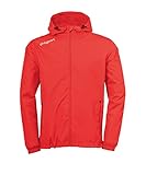 uhlsport Herren Essential Regenjacke, Rot/Weiß, M