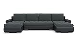Mebligo - Ecksofa mit Schlaffunktion und Bettkasten Tokio III, Eckcouch aus...