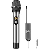 TONOR Wireless Microphone Kabellos, Drahtloses UHF Mikrofon Set für Karaoke 60m...