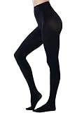 HeyUU Damen Bunte Blickdichte Strumpfhose 80 DEN Microfaser Stützstrumpfhose...
