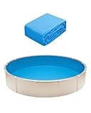 VEVOR Runde Poolfolie, φ 460x120 cm, Innenfolie, Ersatzfolie, Innenhülle,...