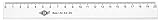 Wedo 5220 Lineal 20 cm, Tuschkante, geprägte Zentimeter Einteilung, Kunststoff,...