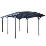 HOME DELUXE - Design Carport - FALO, Anthrazit - Maße: 505 x 300 x 226/240 cm -...