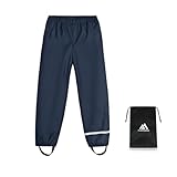 flintronic Unisex Kinder Matschhose Regenlatzhose, Wind-und wasserdichte...