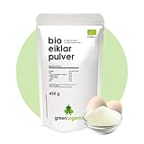 Bio Eiklar-Pulver, reines-Eiweiss-Protein aus Bio-Ei, zum Kochen, Backen und...
