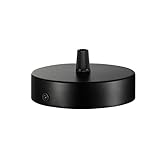 Chedin Deckenbaldachin 100x20mm,Anschlussdose aus Metall,1 Loch Runder...