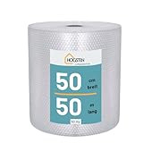 HOGSTEN Luftpolsterfolie Rolle 50m x 50cm - Noppenfolie für Versand, Verpackung...