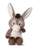 NICI Kuscheltier Esel Donkeylee 22 cm – naturgetreues Stofftier aus weichem...