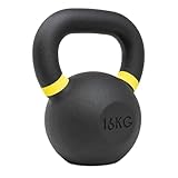 Strength Shop Kettlebell Gusseisen mit genormtem Griff, 1x 16 KG, Extrem Robust...
