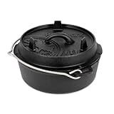 Petromax Feuertopf ft3 - Dutch Oven mit planem Boden für alle Herdarten,...