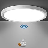 Lampe Deckenlampe mit Bewegungsmelder Innen, 18W LED Deckenleuchte Radar...