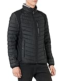 TOM TAILOR Herren Hybrid Steppjacke 1031475, 29999 - Black, L