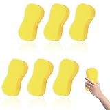 Super Saugfähig Autowaschschwamm - 6 Stück Jumbo Autoschwamm, Autoschwamm...