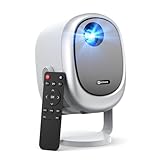 Beamer【360° Drehbarer/Auto Trapezkorrektur/E-Fokus】 WiFi Bluetooth...