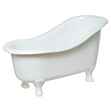 Deko Badewanne Kunststoff weiß 26x13x14cm Ideal für Geschenkideen