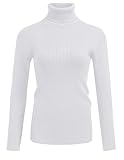 Hotouch Pullover Damen Rollkragenpullover Elegant Langarmshirt Sweatshirt Slim...