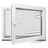 Kellerfenster 60x40 cm 2 fach Verglasung - Alle Größen Kunststofffenster 60mm...