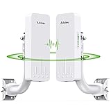 Adalov CPE660 WiFi Bridge mit 2 Halterungen, 3KM 5.8G Point-to-Point WLAN Bridge...