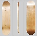 ybaymy 2 Blank Skateboard-Decks, 7-lagiges Ahorn-Skateboard-Deck Natürliches...