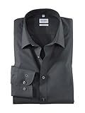 OLYMP Level Five body fit Hemd Langarm mit New Kent Kragen- Gr. 41, Anthrazit