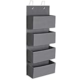 SONGMICS Hängeorganizer mit 4 Taschen, Hängeregal, Kleiderschrank-Organizer,...