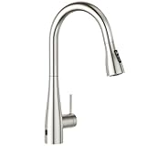 CREA Infrarot Sensor Wasserhahn Küche Edelstahl Mit Ausziehbare Brause...