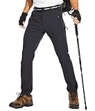 NATUVENIX Wanderhose Herren, Leichte Outdoor Hosen für Herren Wasserabweisend...