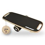 Schildkröt WoodenBalance Board aus Echtholz, rutschfeste Oberfläche, inklusive...