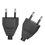 Eurostecker, 2 Stücke Flachstecker, Eurostecker Flach, Stromstecker (220V,...