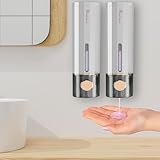 Seifenspender Wandbefestigung, 2er Set Soap Dispenser Ohne Bohren 450ml,...