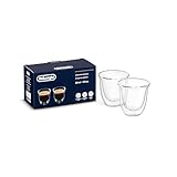 De'Longhi DLSC311, Thermisches Glas Doppelwandiges Cappuccino-Set, 2 Stück (1...
