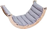 Buxibo Kletterbrücke/Kletterbogen aus Holz inklusive Kissen –...