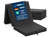 Betten-ABC - Faltmatratze anthrazit (3-TLG.) - ideale für Gäste -...