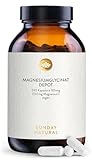 SUNDAY NATURAL® Magnesium Bisglycinat - 240 Kapseln - 300mg reines Magnesium...