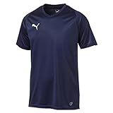 PUMA Herren Jersey, Blau (Peacoat-Puma White), 48/50 (Herstellergröße: M)